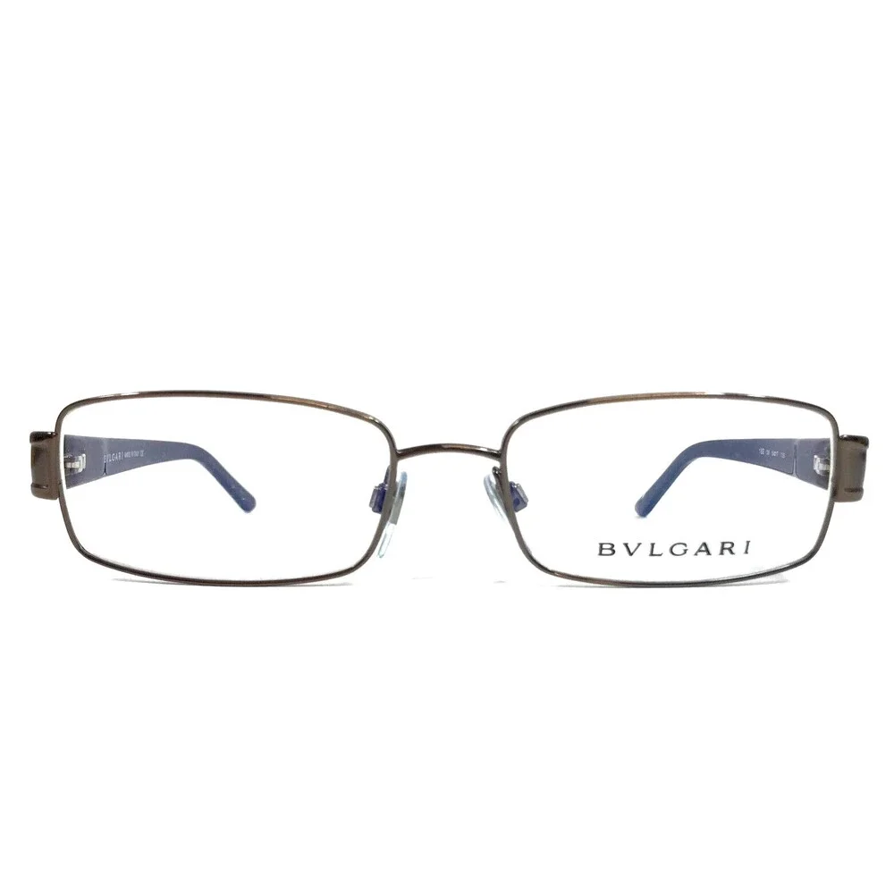Bvlgari Eyeglasses Frames 189 138 Titanium Brown Rectangle Wire Rim 54-17-135